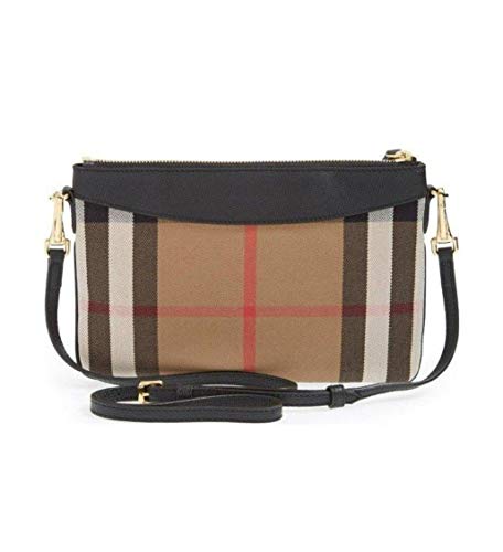 Burberry mujer Peyton Vintage House Check negro bandolera