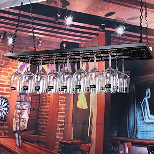 BYYB Estante para Copa de Vino: Debajo del gabinete Estante para vajilla, Soporte para Copa de Vino Colgante para Barra de Cocina Pub