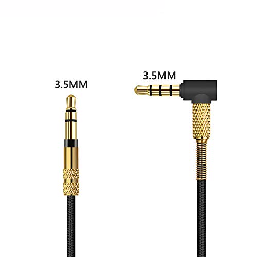 Cable de audio estéreo de 3,5 mm para Sony WH-1000xm3, Beats Solo 3 con micro en línea y mando a distancia Cables de repuesto para auriculares Sony Cable Accesorio por Carplink