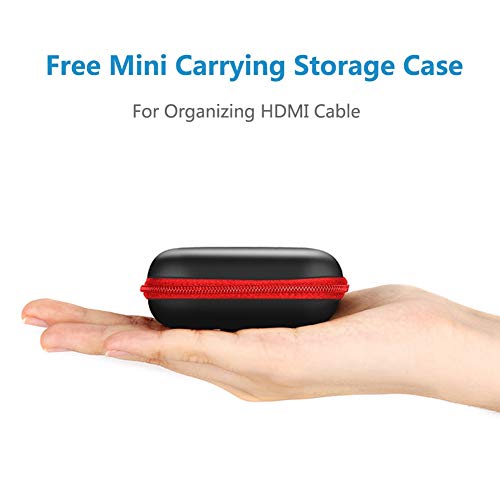 Cable HDMI Flexible & Delgado 2 Metros,FOINNEX Cable HDMI Ultra Thin, Alta Velocidad Soportes Ultra HD 4K@30Hz, 2K, 1080P, 3D, Ethernet, ARC, HDR para Nintendo Switch, PS3, PS4, Xbox, HDTV, PC, Laptop