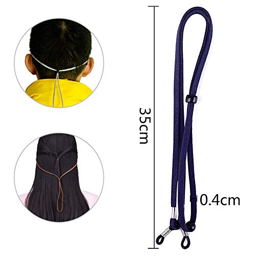 Cadena de Gafas 7 Pcs Sunglass Holder Correa, Ajustable con Seguridad en la Cuerda del cordón Retén de Las Lentes de la Cuerda para los Deportes y Actividades al Aire Libre-Kid, Hombres, Mujeres