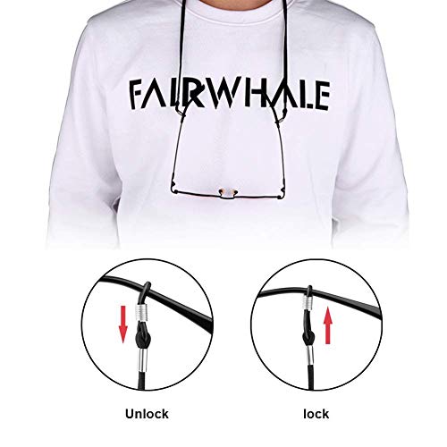 Cadena de Gafas 7 Pcs Sunglass Holder Correa, Ajustable con Seguridad en la Cuerda del cordón Retén de Las Lentes de la Cuerda para los Deportes y Actividades al Aire Libre-Kid, Hombres, Mujeres