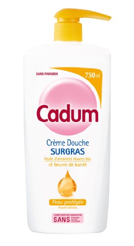 Cadum – crema ducha y baño surgras óleo de Amandes douces bio y manteca de karité – 750 ml