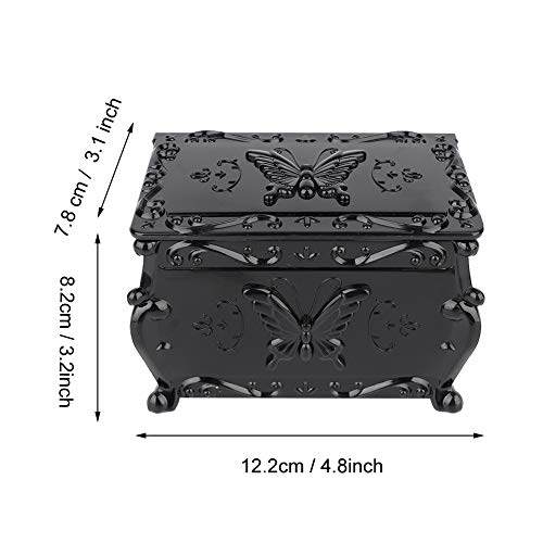 Caja de almacenamiento de maquillaje, exquisita artesanía, organizador de herramientas de maquillaje negro, amantes de la moda, principiantes de maquillaje para maquilladores profesionales,