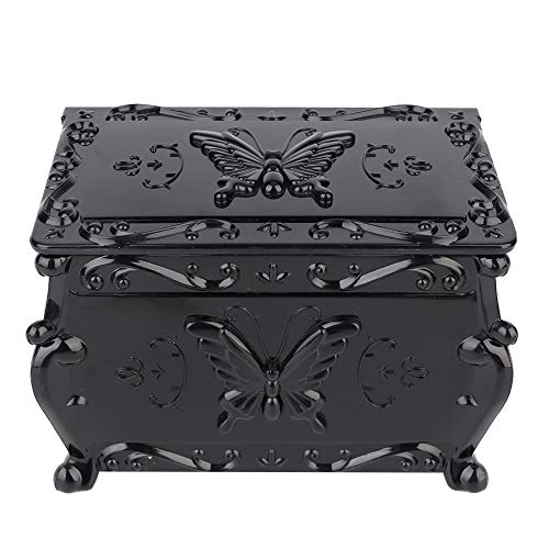 Caja de almacenamiento de maquillaje, exquisita artesanía, organizador de herramientas de maquillaje negro, amantes de la moda, principiantes de maquillaje para maquilladores profesionales,