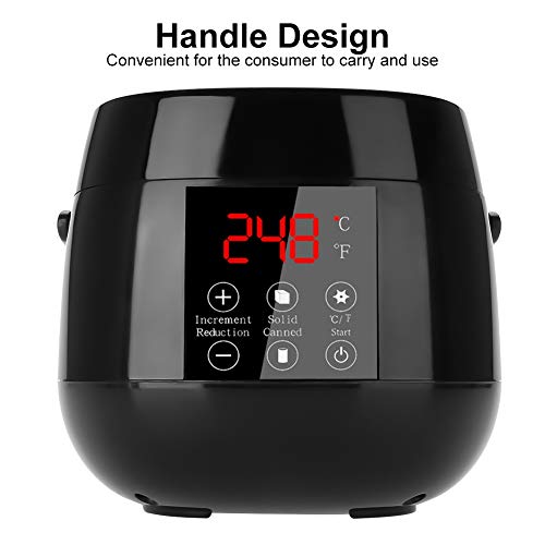 Calentador De Cera - Kit De Depilación De Cera Caliente, calentador de cera, calentador de LCD, calentador de cera 20 Palillos Aplicadores De Cera para Mujeres y Hombres (EU)