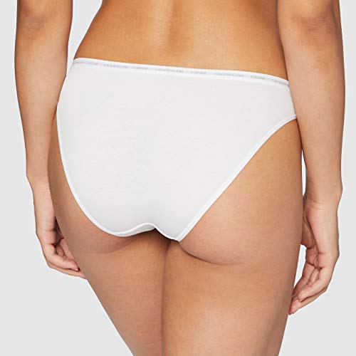 Calvin Klein 2pk Braguita de Bikini, Blanco (White/White 100), (Talla del Fabricante: Large) para Mujer