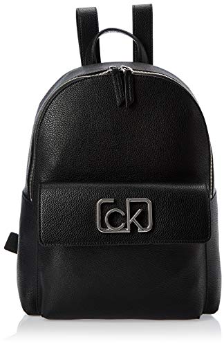 Calvin Klein - Ck Cast Backpack, Shoppers y bolsos de hombro Mujer, Negro (Black), 13x35x28 cm (W x H L)