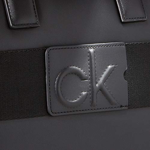 Calvin Klein CK Central Laptop Bag, Maletines para Hombre, Negro, OS
