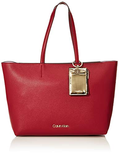 Calvin Klein - Ck Must Psp20 Med Shopper, Bolsos totes Mujer, Rojo (Tibetan Red), 11x27x39 cm (W x H L)