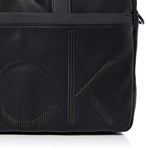 Calvin Klein CK UP 2G LAPTOP BAGHombreShoppers y bolsos de hombroNegro (Black) 10x38x37 centimeters (B x H x T)