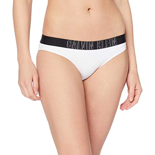 Calvin Klein Classic HR Braguita de bikini, Blanco (Pvh White 143), 40 (Talla del fabricante: Large) para Mujer