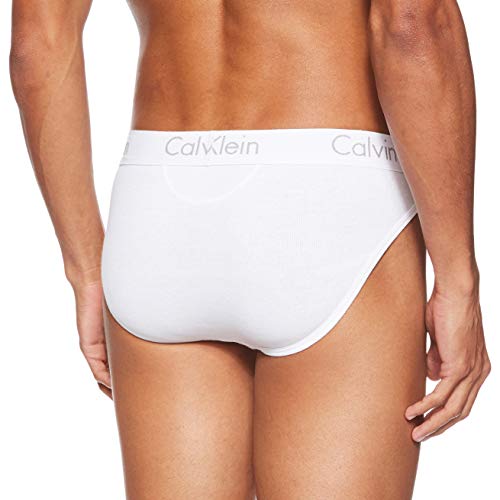 Calvin Klein Hip Brief, Bóxer para Hombre, Blanco (White), Medium