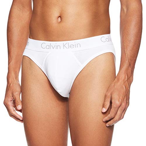 Calvin Klein Hip Brief, Bóxer para Hombre, Blanco (White), Medium