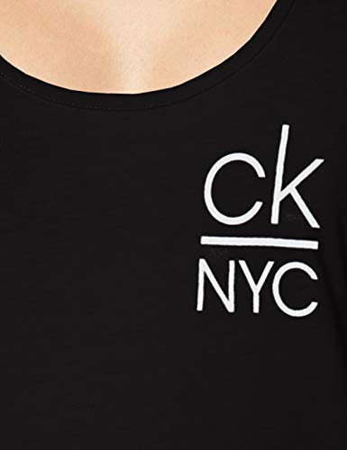 Calvin Klein Tank Dress Pareo, Negro (PVH Black BEH), (Talla del Fabricante: X-Large) para Mujer