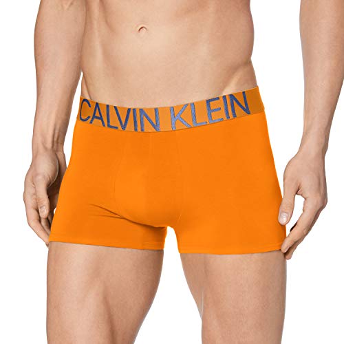 Calvin Klein Trunk Calzoncillos, Naranja (Persimmon W/Neptune Logo 8ic), M para Hombre