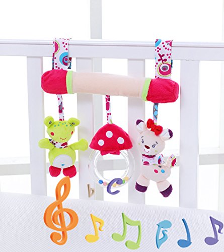 Cama de música para bebé Colgantes y Cunas Decoraciones de Buggy con,Morbuy juguete de bebé,0 ~ 24 meses (Rana / gato)