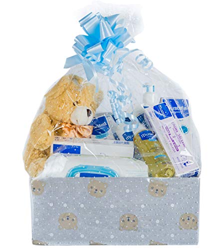 Canastilla Bebé Super Pack REGALO en Azul
