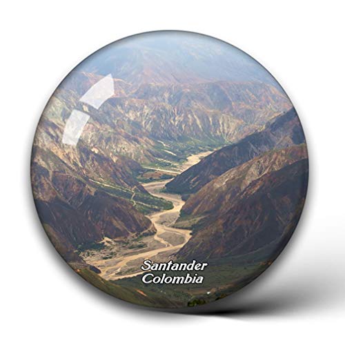 Cañón de Colombia Chicamocha Santander Imanes de Nevera Cristal para la Pegatina del refrigerador Recuerdos de Viaje de la Ciudad Pizarra Regalos para el hogar