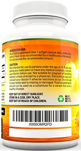 Cápsulas Blandas de Vitamina D3 365 (Suministro de un año), Suplemento de Vitamina D 4000 UI, Alta Absorción, Colecalciferol, de VitaPremium