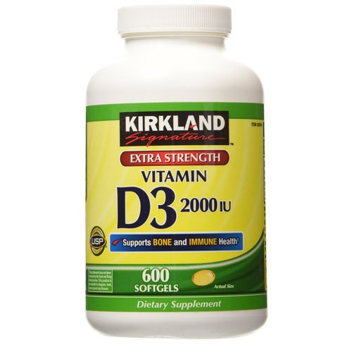 Cápsulas de vitamina D3 Costco 2000 UI Kirkland Signature