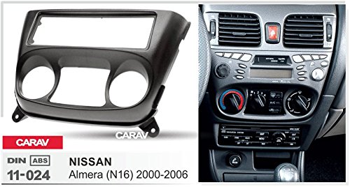 CARAV 11-024 1-DIN Marco de plástico para Radio para Nissan Almera (N16) 2000-2006