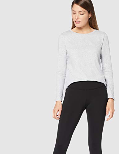 CARE OF by PUMA Camiseta de manga larga de algodón para mujer, Gris (Grey), 42, Label: L