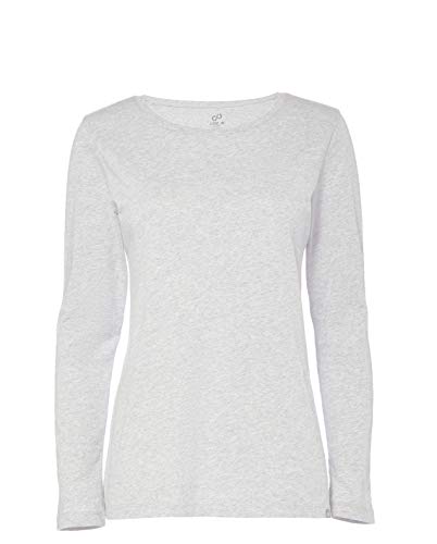 CARE OF by PUMA Camiseta de manga larga de algodón para mujer, Gris (Grey), 42, Label: L