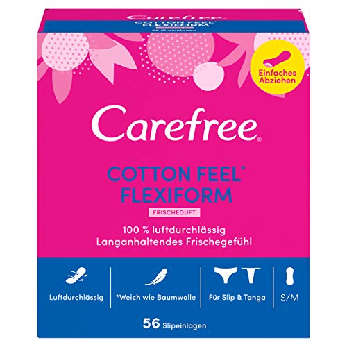 Carefree Cotton Flexiform - Ambientador (5 paquetes de 56 unidades)