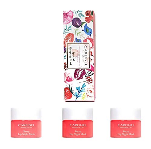 carenel coreano cosméticos Lip dormir máscara 5 G (3 Set)/mantener húmedo labios todo el día