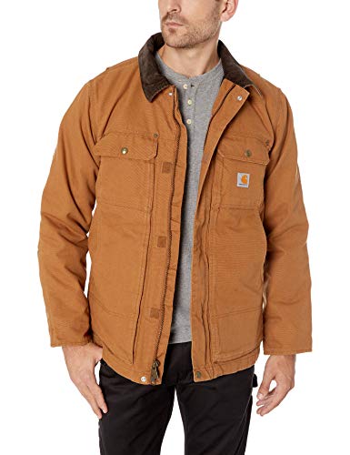 Carhartt Men's Full Swing Traditional Coat, Brown, Large