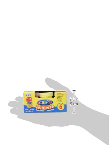 Carioca- Tempera Caja con 6 Vasos a 25ml, Multicolor (KO022)