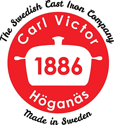 Carl Victor - Sartén Alta de Hierro Fundido 28 cm con Mango de Madera, Inducción