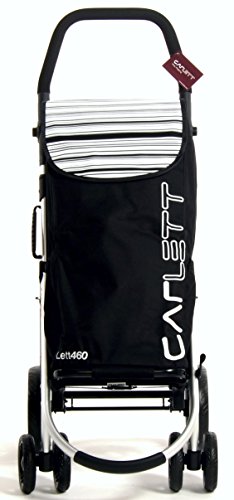 Carlett Carro DE Compra Aluminio Negro, 30x42x67 cm