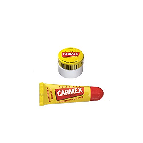 Carmex Lip Balm Pot + Tubo de bálsamo labial Original Duo Pack (1)