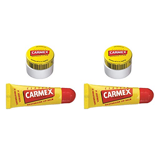 Carmex Lip Balm Pot + Tubo de bálsamo labial Original Duo Pack (2)