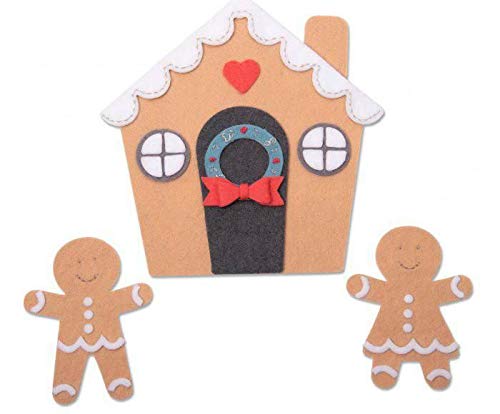 Casa De Pan De Jengibre Y Pan De Jengibre - Plantilla De Corte Bigz Plus A4, Sizzix, Invierno, Navidad, Tiro Relieve, Papel De Scrapbooking