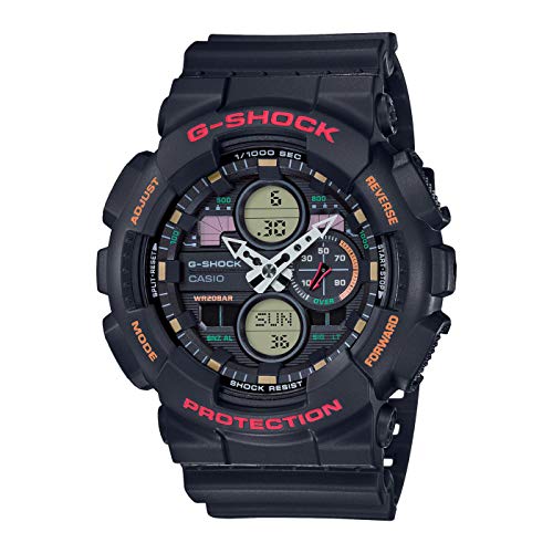 Casio Reloj Analógico-Digital para Hombre Correa en Resina GA-140-1A4ER