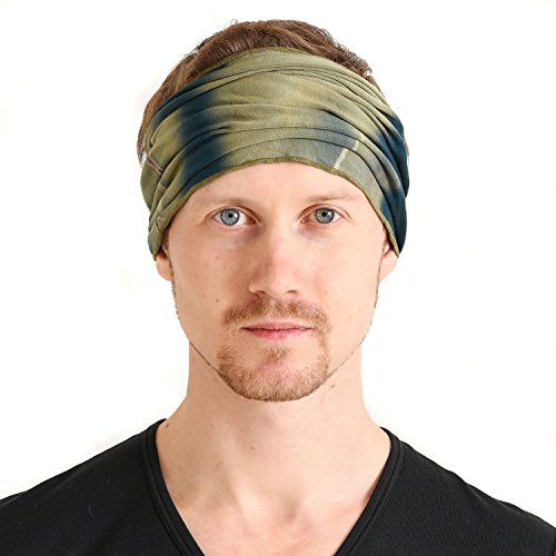 Casualbox Mujer Venda Bandana Banda Mano Teñido Japonés Cabello Caqui