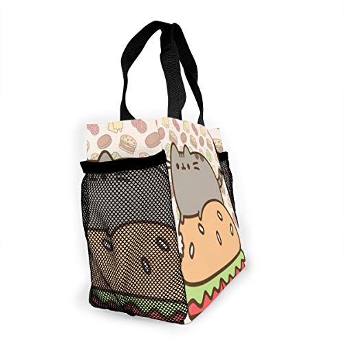 Cat Burger - Bolso de mujer a la moda, bolsa reutilizable para la compra con luz de alta capacidad