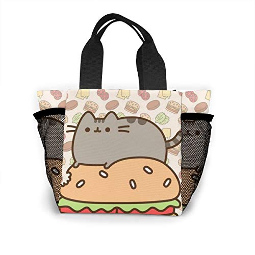 Cat Burger - Bolso de mujer a la moda, bolsa reutilizable para la compra con luz de alta capacidad