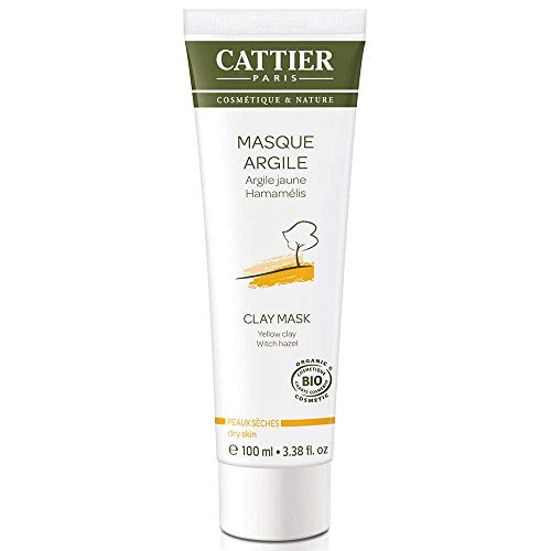 Cattier - Mascarilla de arcilla amarilla ecológica, 100 ml