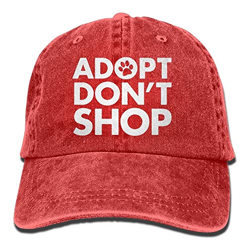 Ccsoixu Adopt Don't Shop Dog Paw Vintage Cowboy Baseball Caps Trucker Hats