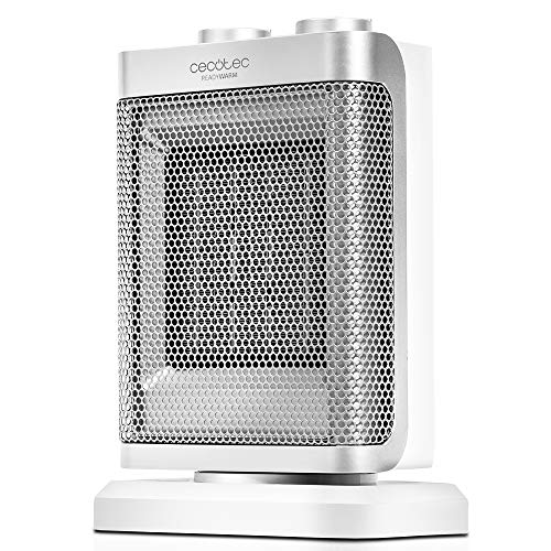 Cecotec Ready Warm 6100 Ceramic Rotate - Calefactor Cerámico Oscilante, 3 Modos, Termostato Regulable, Sistema Antivuelco, Protección sobrecalentamiento, 1500 W