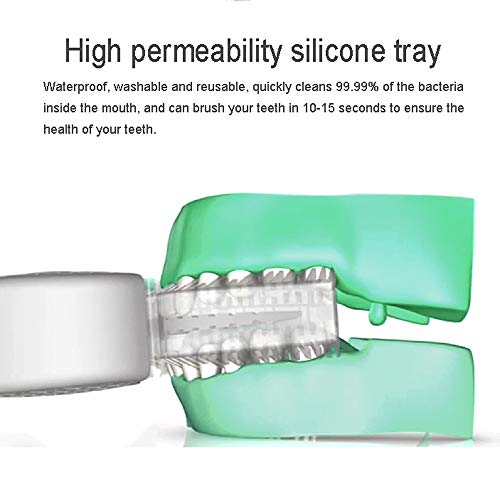 Cepillo de dientes eléctrico Blanqueamiento de dientes Automático Impermeable Inteligente Ultrasónico Pareja perezosa Dientes Tirantes (Color : Azul)