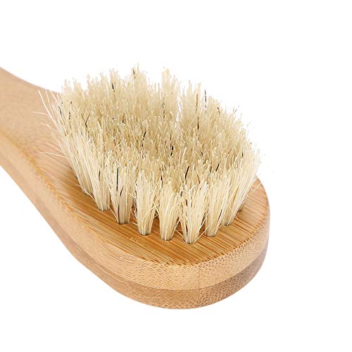 Cepillo facial, mango de madera Cepillo de limpieza facial manual, cepillo de limpieza facial de madera, peeling suave para la cara y piel sensible para la limpieza y exfoliación con masajes