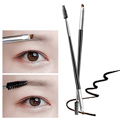 Cepillo y peine plegable para cejas, 7 unidades, de Sonku, cepillo para pestañas de acero para cejas con 20 cepillos desechables para herramientas de maquillaje