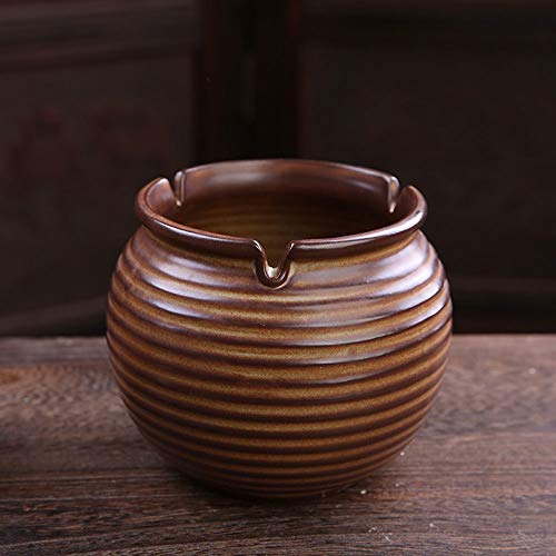 Cerámica la Vendimia Ceniceros florero,Creativo Profundo Agujero en Forma de Rosca de la Botella Caso a Prueba de Viento Cenicero, Cenicero Titular for el Fumador,Cigarrillo Cenicero Inter o al Aire