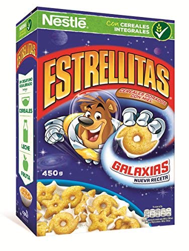 Cereales Nestlé Estrellitas - Cereales de trigo y maíz tostados con miel - 14 paquetes de cereales de 450g