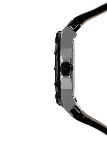 Cerruti CRA020A212B - Reloj analógico de caballero de cuarzo con correa de piel negra - sumergible a 100 metros